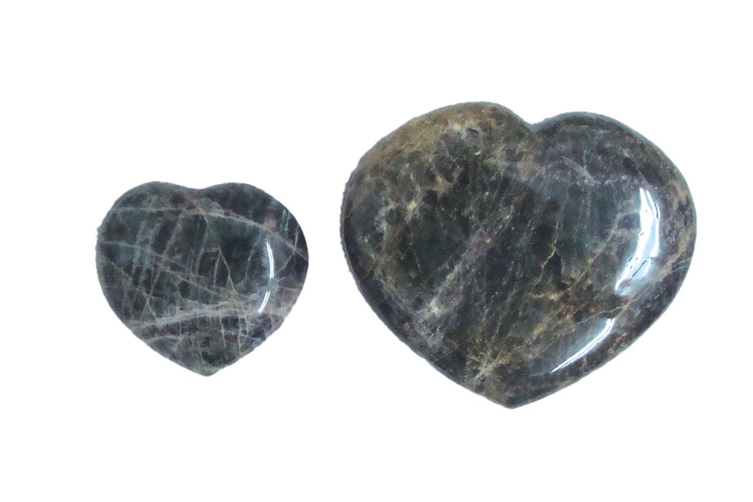 Black Moonstone Hearts