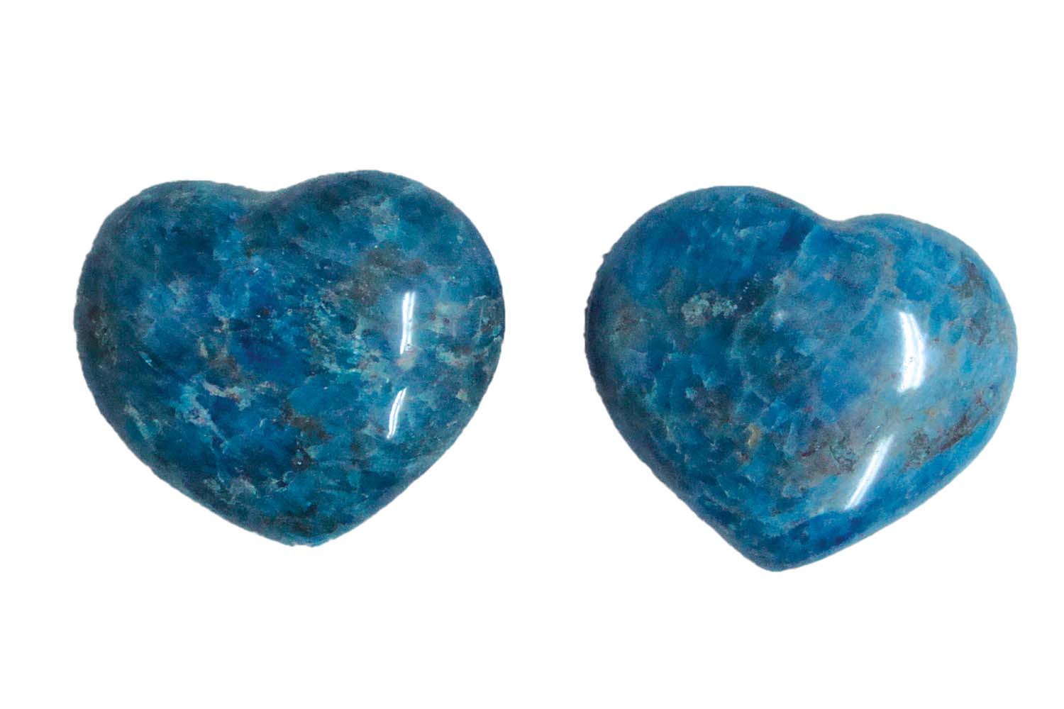 Blue Apatite Hearts