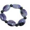 Charoite Bracelet w flat bead 2