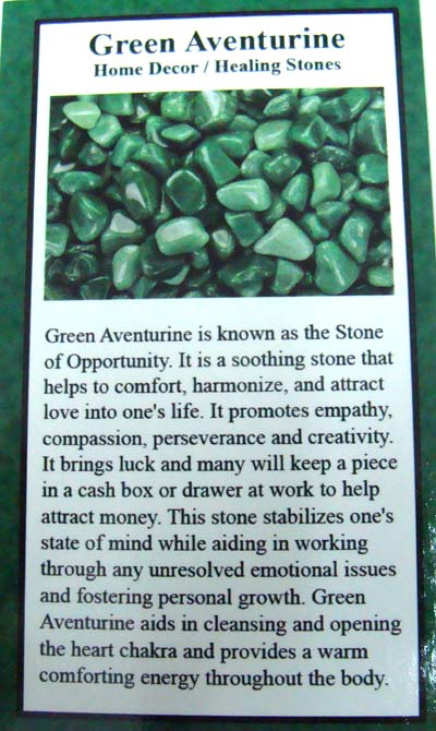 Green Adventurine Front