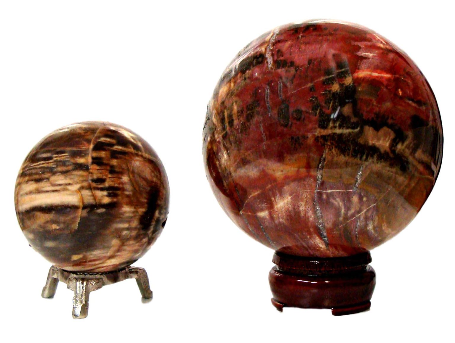 PETRIFIED WOOD SPHERE 2NDS Driftstone Pueblo Wholesale
