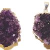 amethyst druze pendant