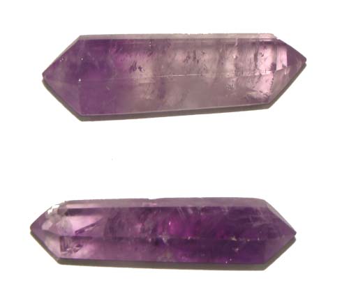 bi color amethyst points