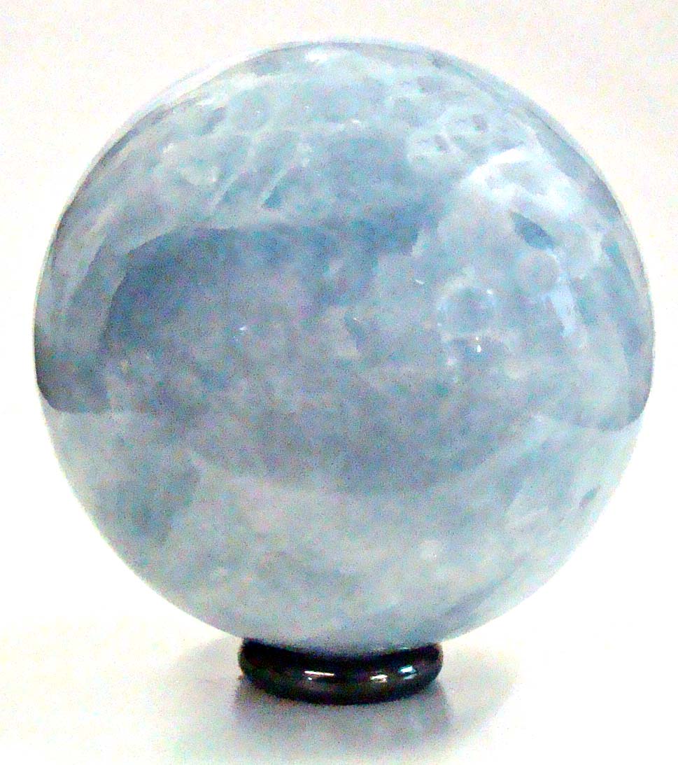 blue calcite sphere