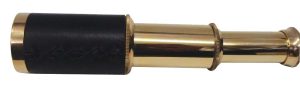 Metal Telescope In Wood Box-4"