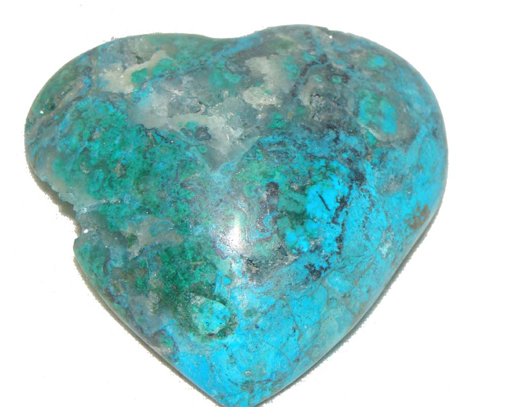 chrysocolla heart