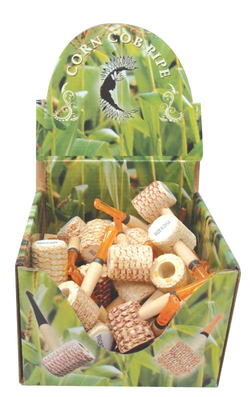 corn cob pipe display