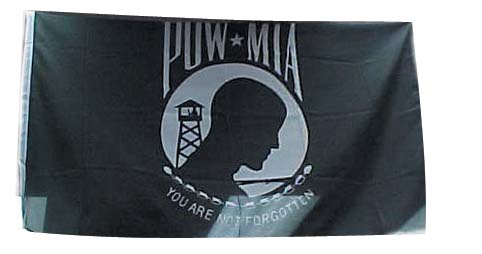 flag pow white