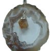 geo pendant citrine