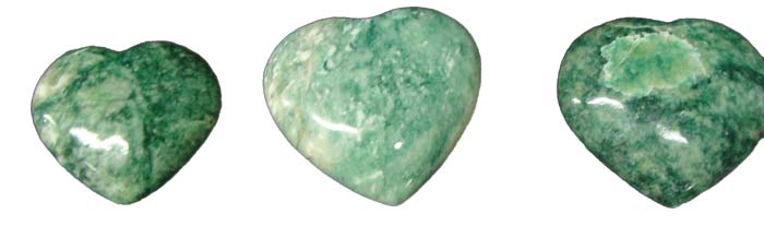 green aventurine heart