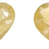 lemon calcite heart
