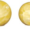 lemon calcite sphere