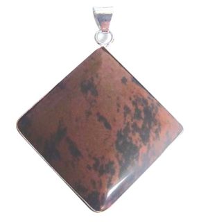 Silver Plated Stone Pendants