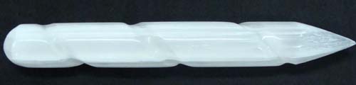 selenite wand carved new