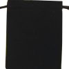 velvet pouch black
