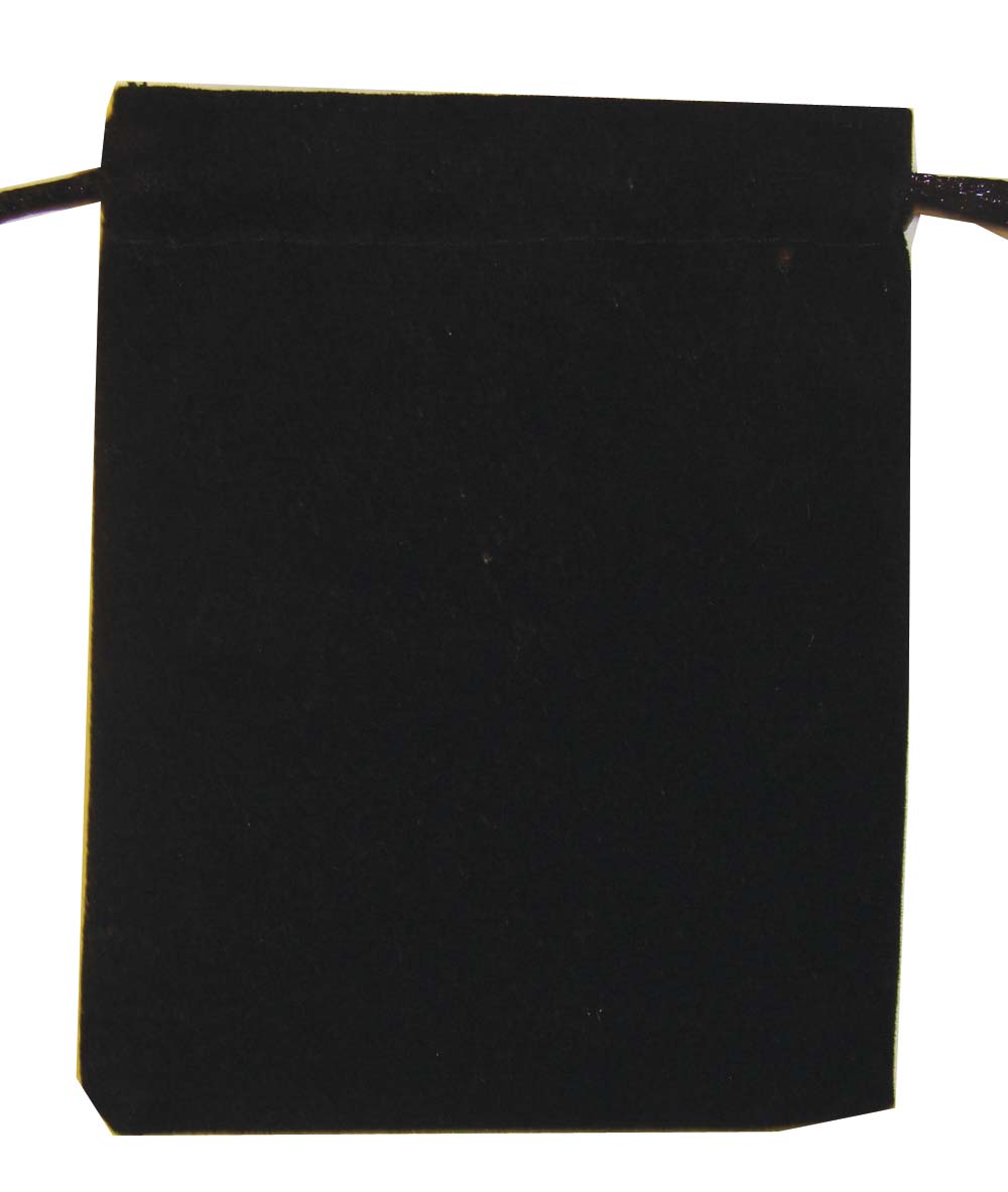 velvet pouch black