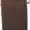 velvet pouch brown