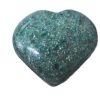 green fuschite heart