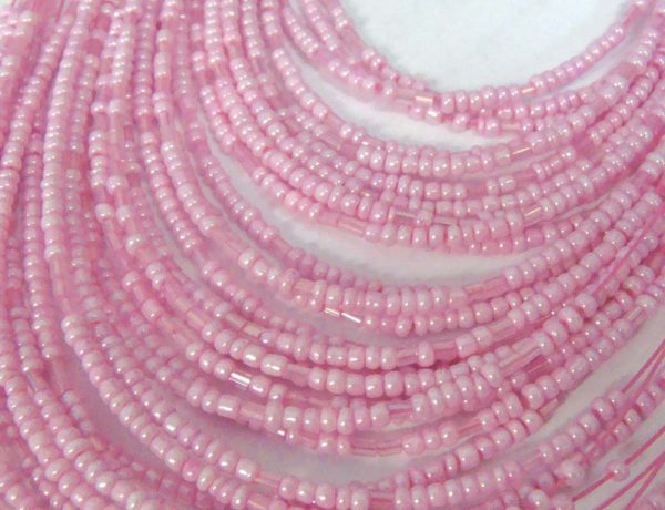 beaded neck pink