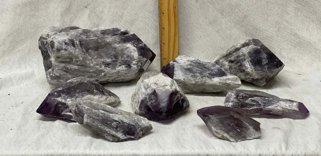 smokey amethyst point 7 co