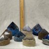 dyed blue agate point #7