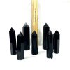 black obsidian points