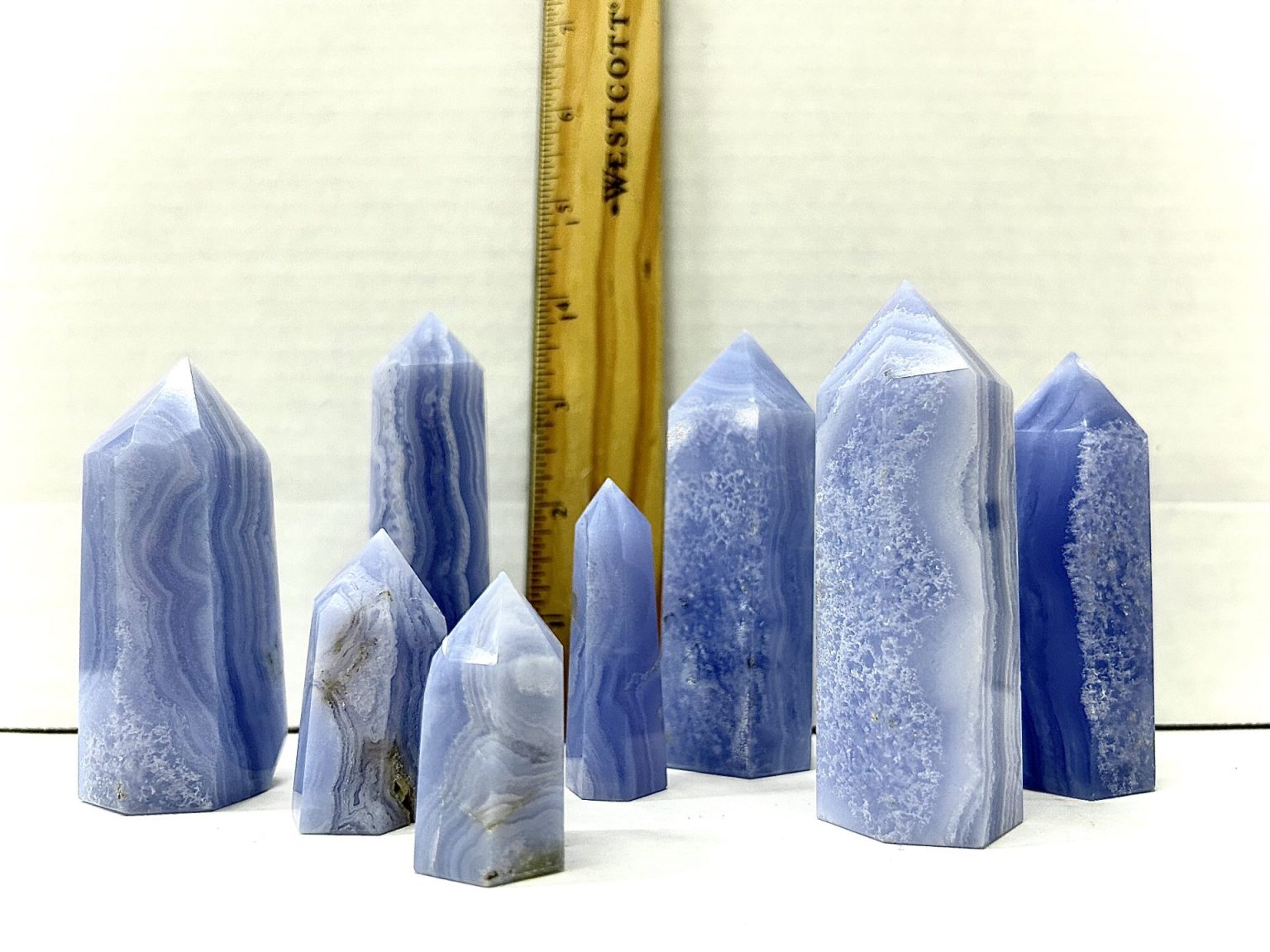 Blue Lace Agate Points Driftstone Pueblo Wholesale