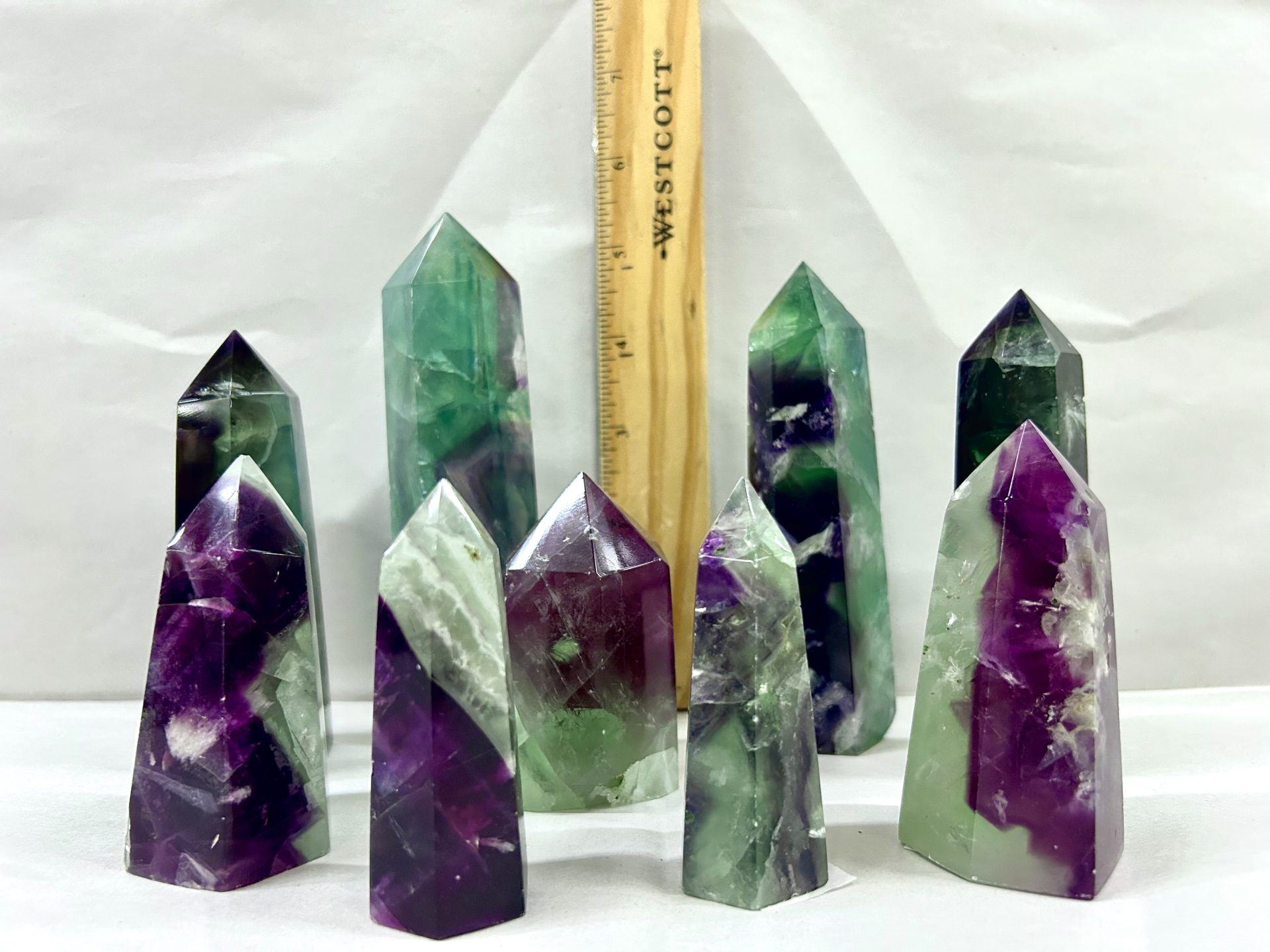 rainbow fluorite points