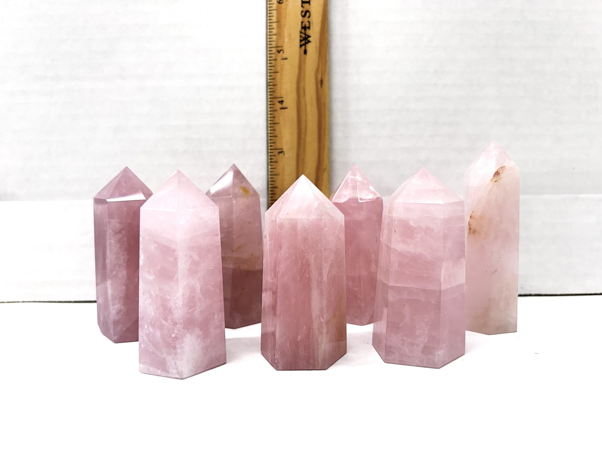 rose quartz points