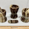 brown calcite mortar