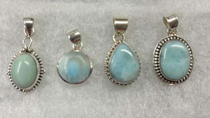 larimar small pendant