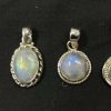 rainbow moon small pendant