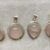 rose quartz small pendant