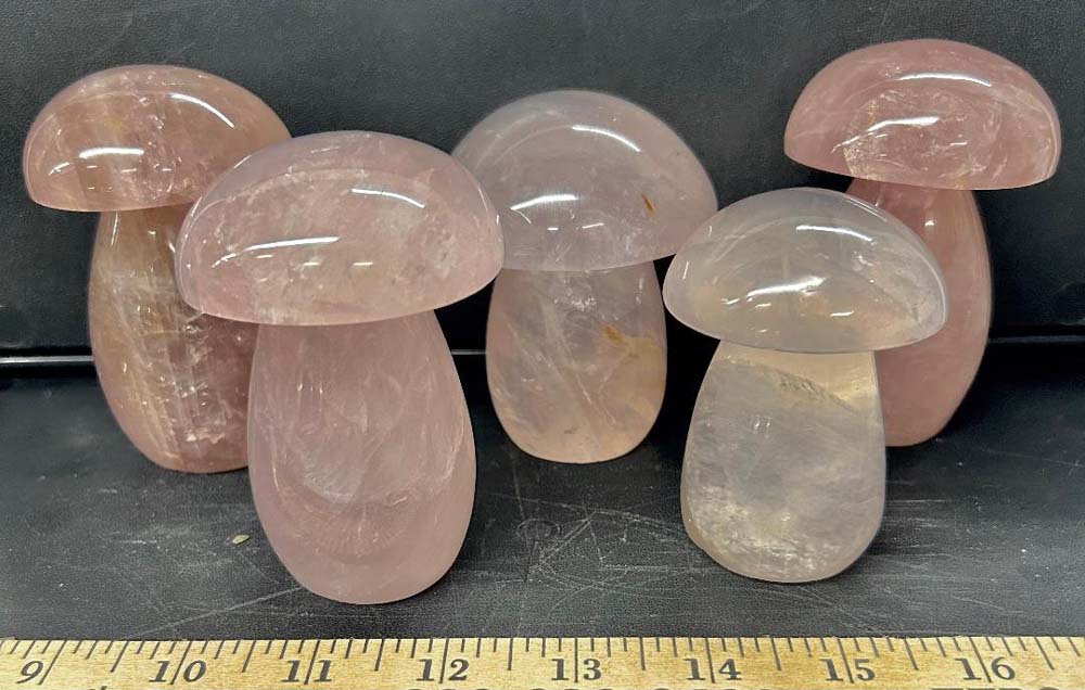 rose quartz mushroom 25