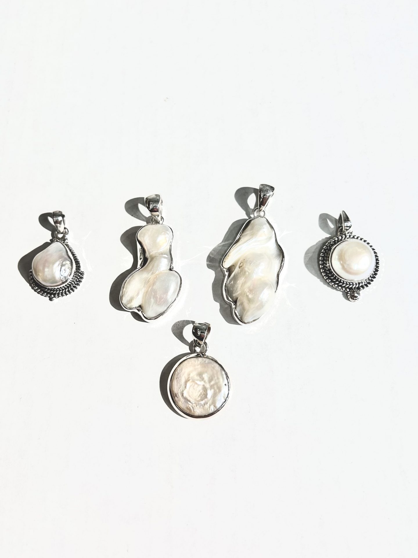 sterling pendant pearl