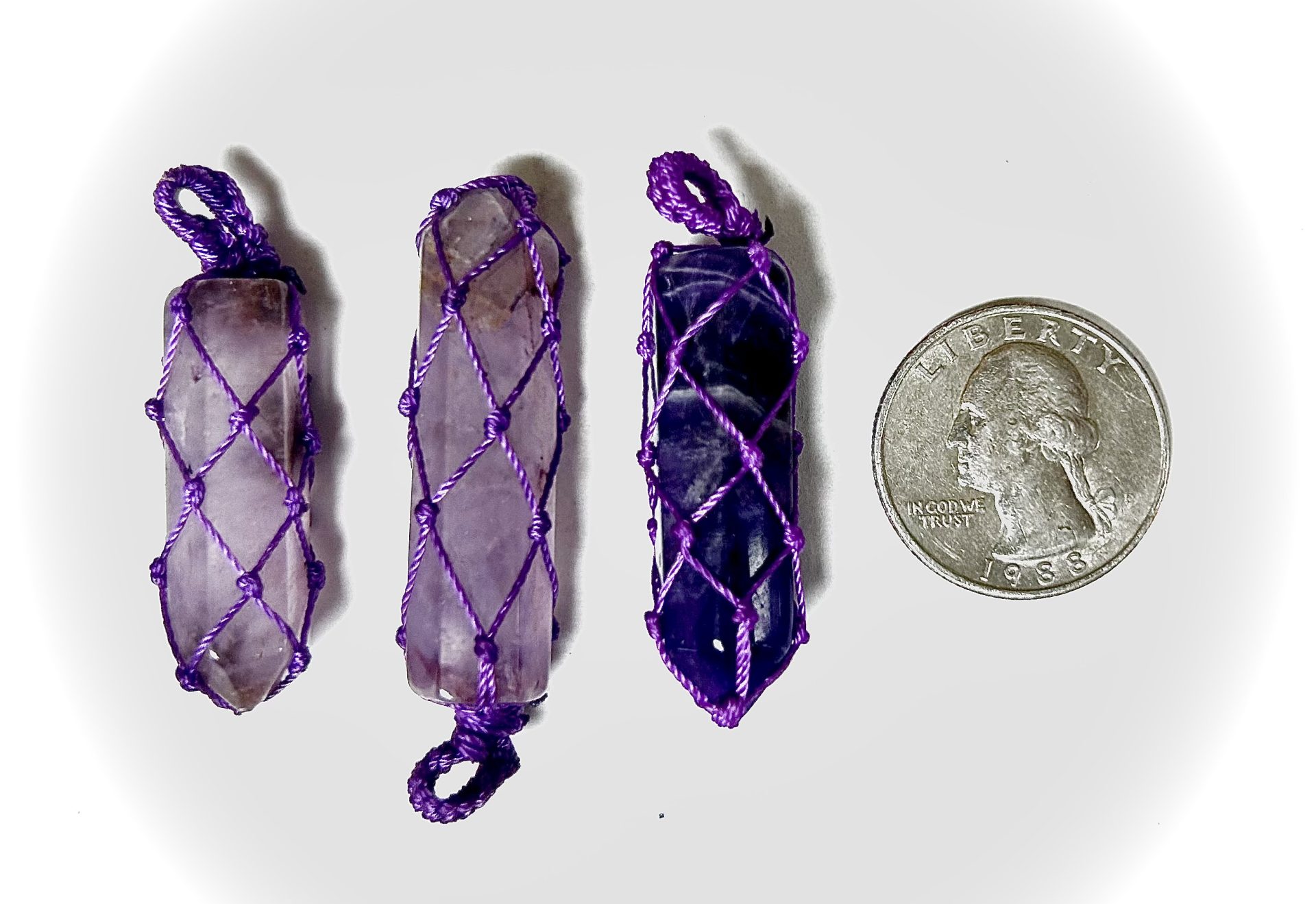 cloth pendant amethyst