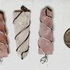 flat pendant rose quartz