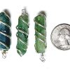 pencil wrapped green aventurine