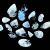 black tourmaline in moonstone cab