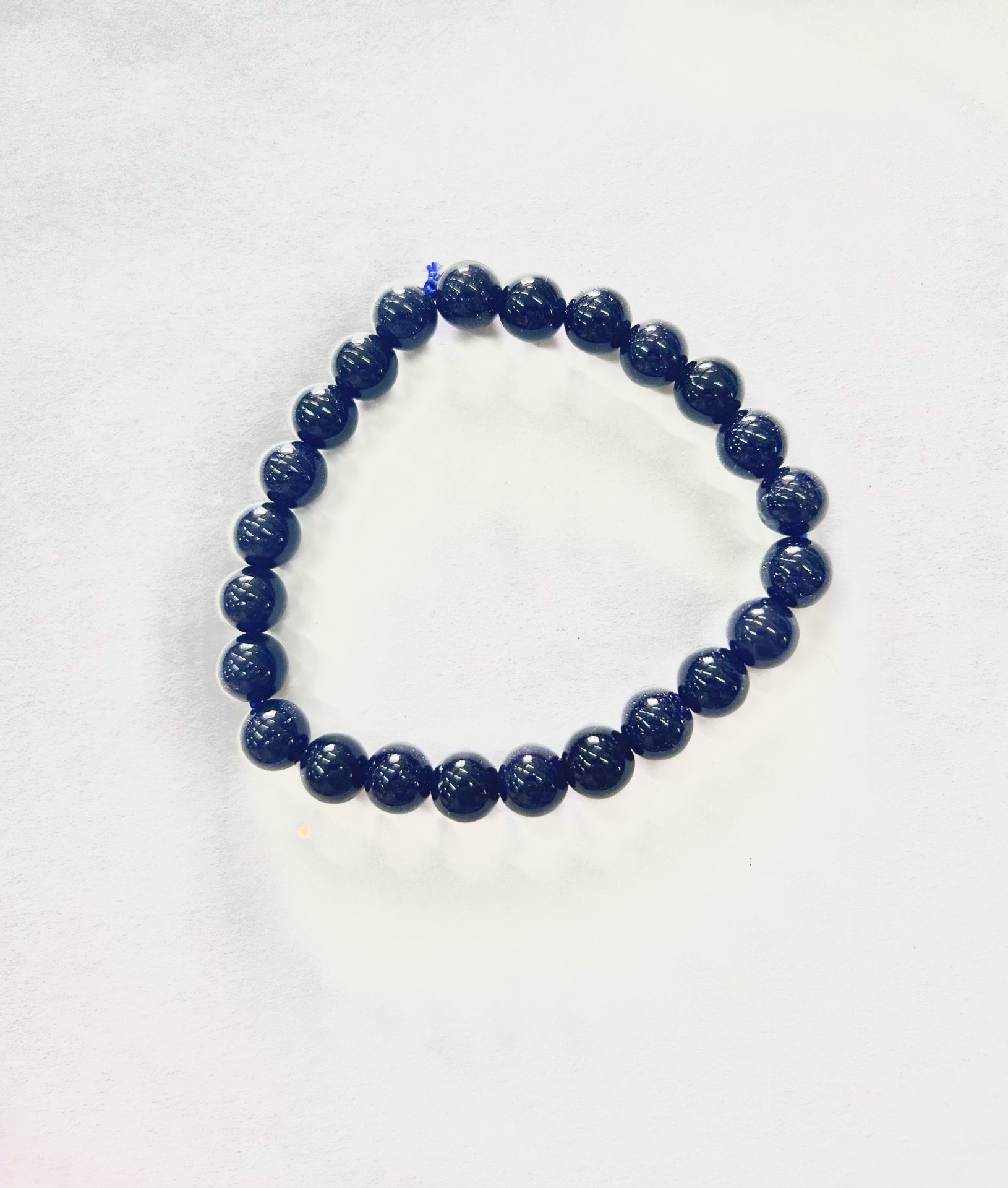 8mm goldstone blue bracelet