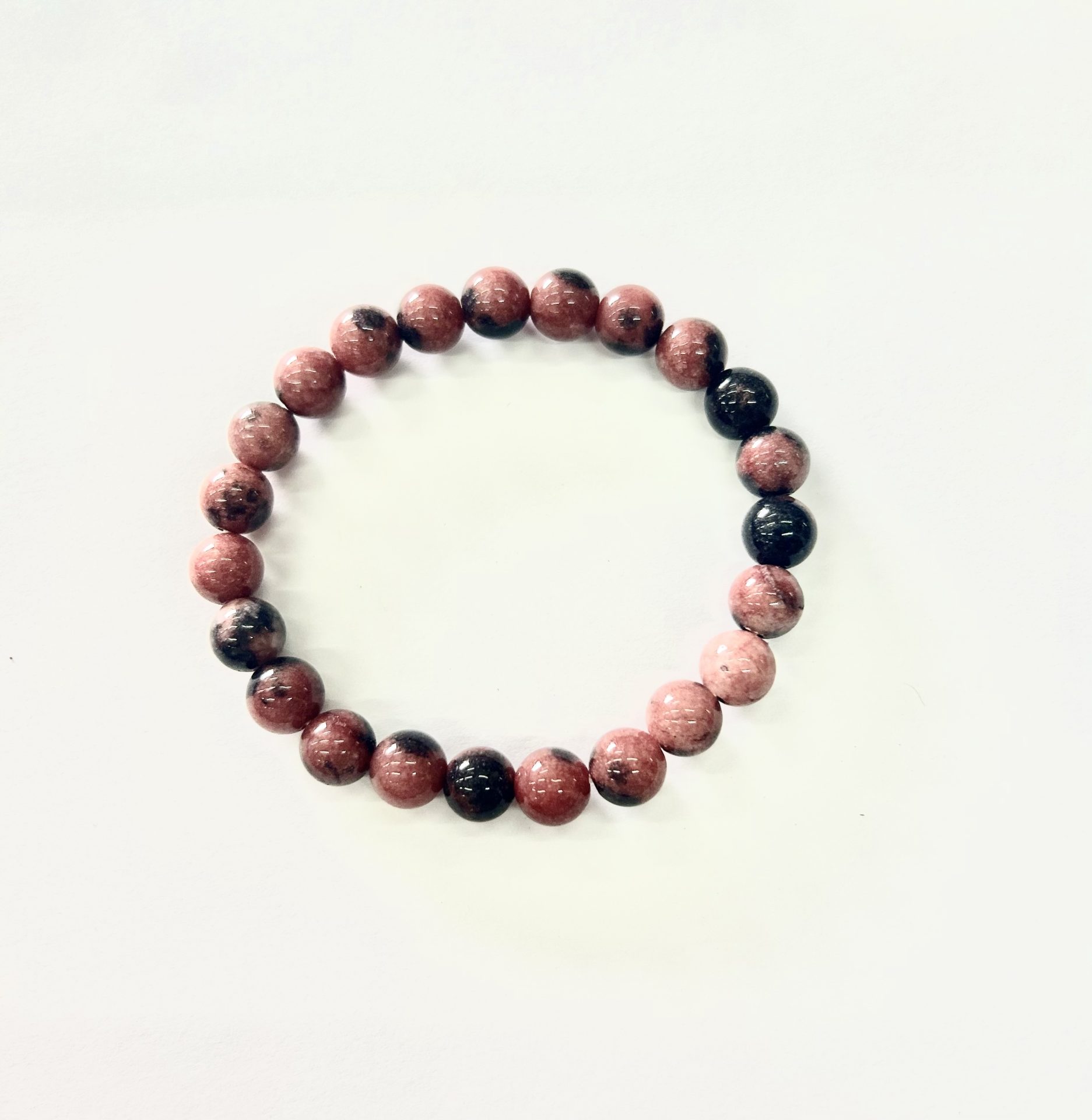 8mm rhodonite bracelet