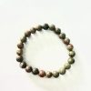 8mm unakite bracelet