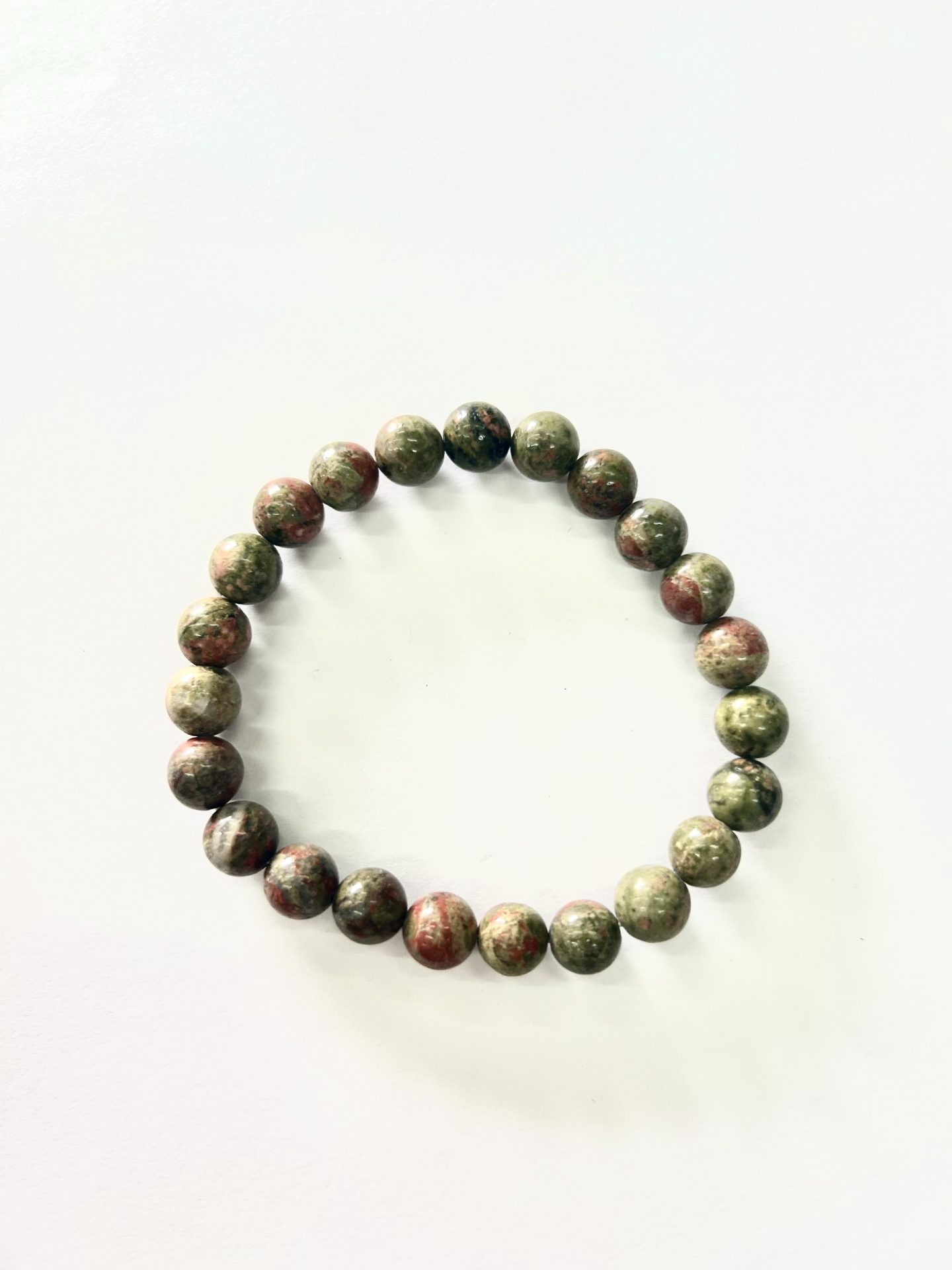 8mm unakite bracelet