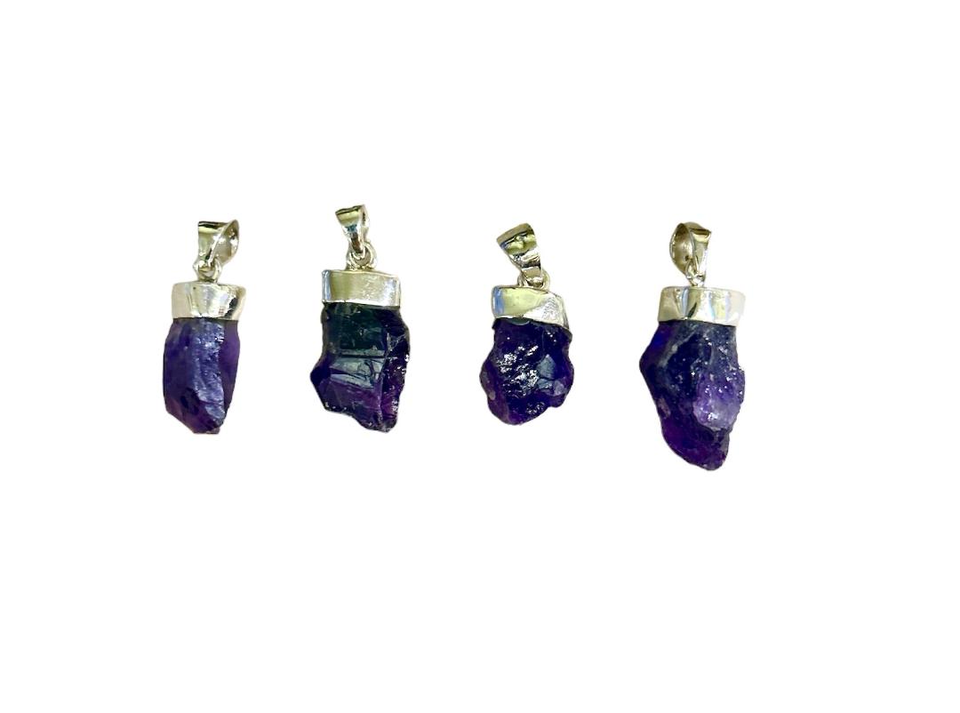 amethyst cab rough pendant