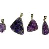 amethyst druze pendant