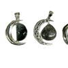black rutile moon pendant