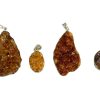citirine druze pendant