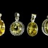 citirine faceted pendant