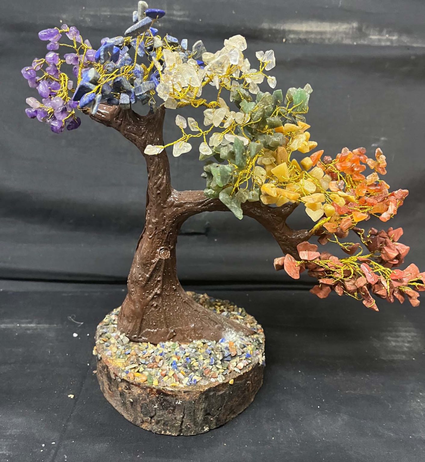 Resom Tree 7 Chakra Resin Tree 500 Chip - Driftstone Pueblo - Wholesale
