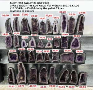 Amethyst Cathedral Pallet 23 July 2026